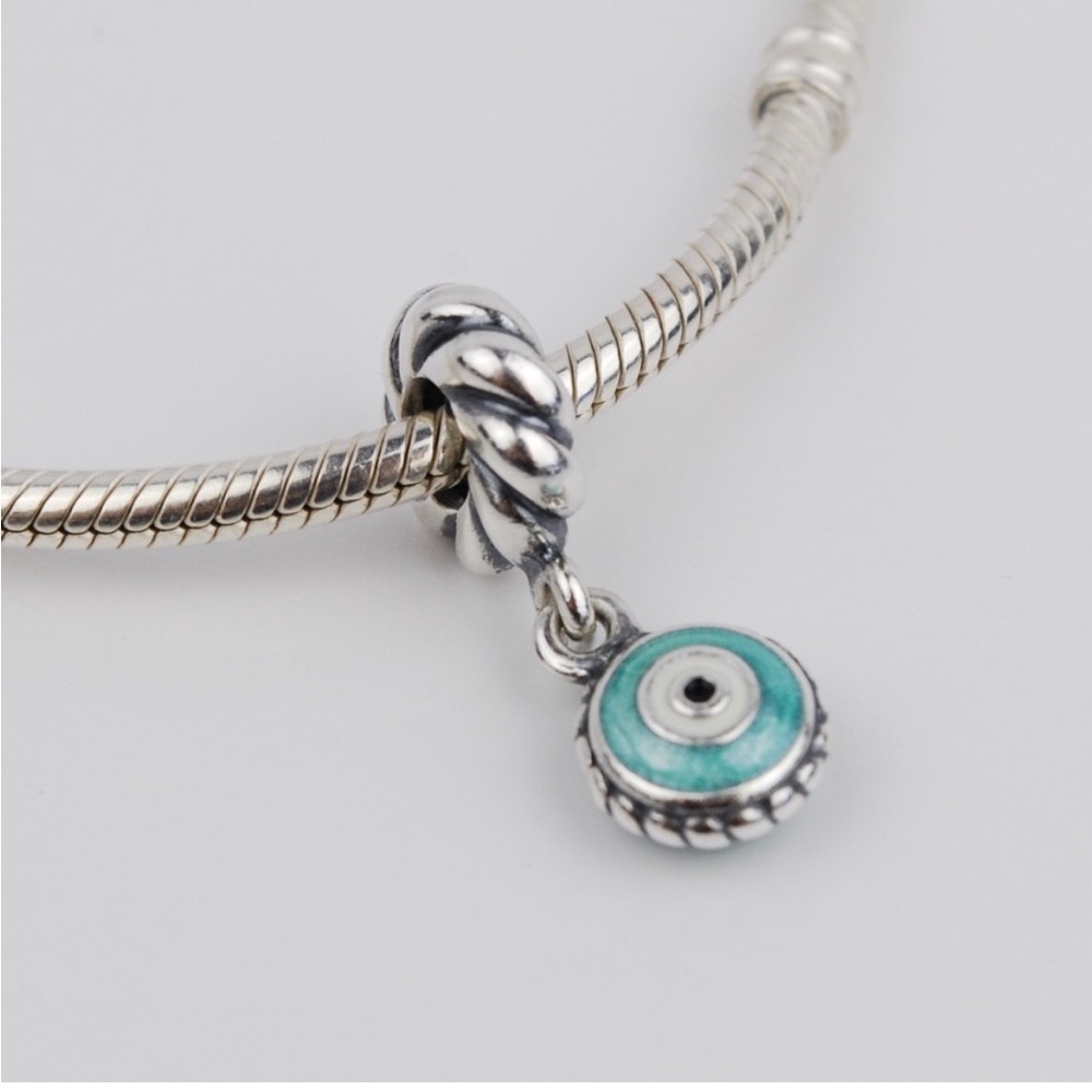 Authentic PANDORA Silver Watchful Eye Dangle Charm